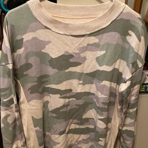 Camo Print Sweatshirt
